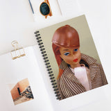 Riding in the Park Barbie Spiral Notebook - Ruled Line