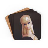 Black Magic Barbie Corkwood Coaster Set