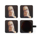 Black Magic Barbie Corkwood Coaster Set
