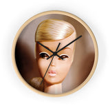 Platinum Swirl Barbie Wall clock