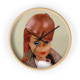 Riding in the Park Barbie Wall clock