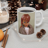 Riding in the Park Barbie Ceramic Mug 11oz