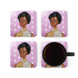 Christie Barbie Corkwood Coaster Set