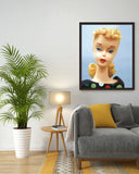 Apple Print Sheath Barbie Print on Paper