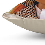 Riding in the Park Barbie Spun Polyester Square Pillow