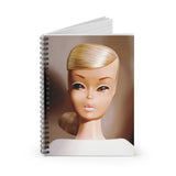 Platinum Swirl Barbie Spiral Notebook - Ruled Line