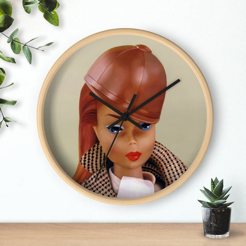 Riding in the Park Barbie Wall clock