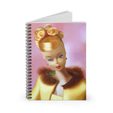 Golden Glory Barbie Spiral Notebook